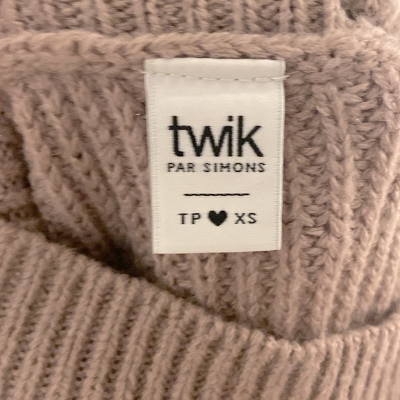 Twik Lilac Knit Turtle Neck Sweater - Picture 3 of 3